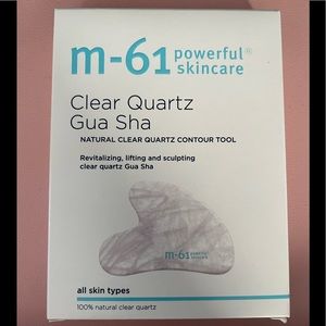 M-61 bluemercury Clear Quartz Gua Sha facial tool New in box
